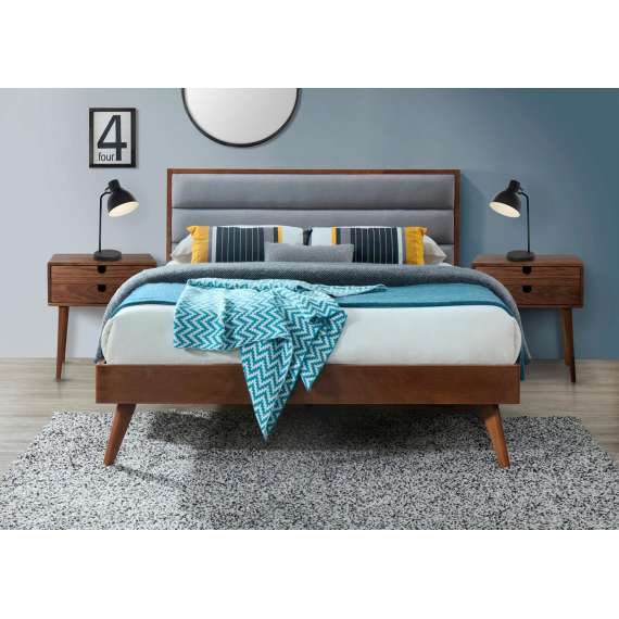 Seng Orlando 160x200 cm - valnøtt