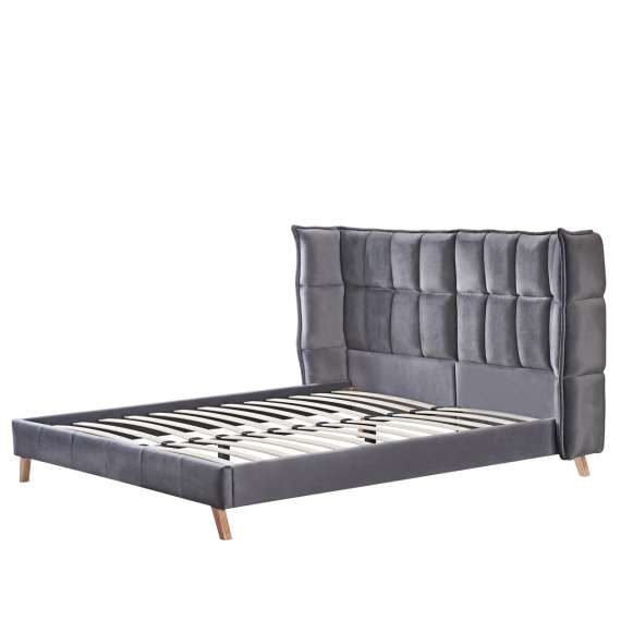 Seng Scandino 160x200 cm - mørk grå