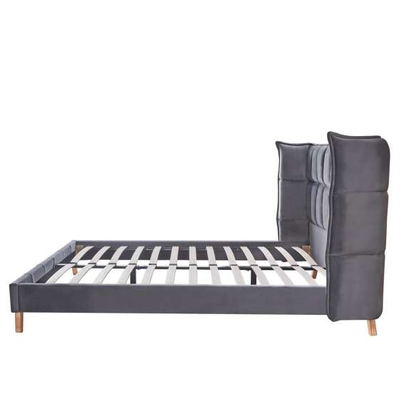 Seng Scandino 160x200 cm - mørk grå