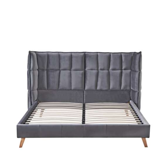 Seng Scandino 160x200 cm - mørk grå