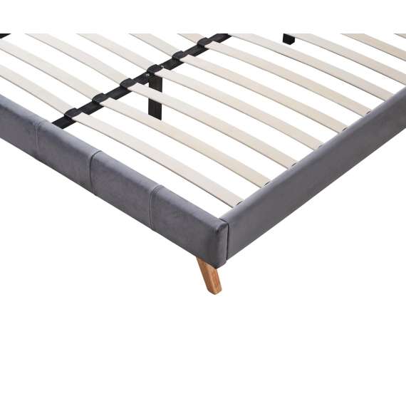 Seng Scandino 160x200 cm - mørk grå