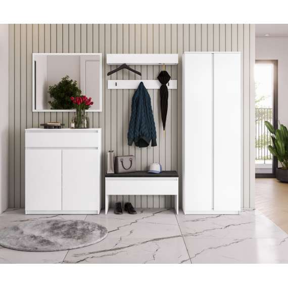 Entresett Simply - hvit - 5 deler