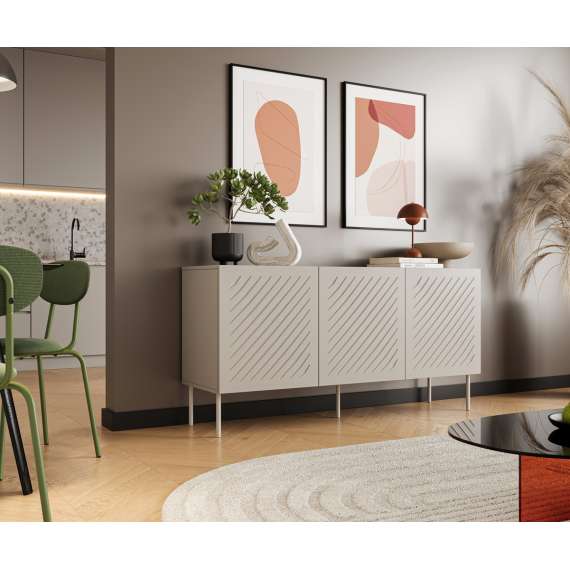 Skjenk SIENA 150x75 - 3 dører - cashmere