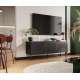 Tv-benk SIENA 150x60 - 3 dører - svart matt