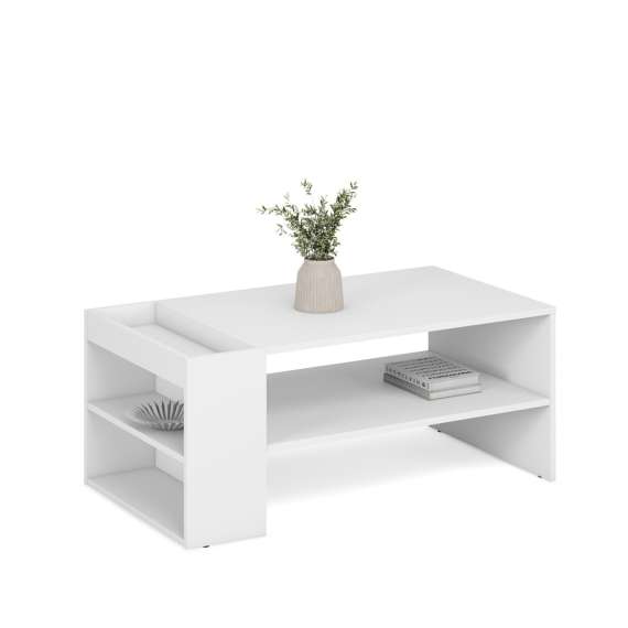 Sofabord MURCIA - 100x55 cm - hvit matt