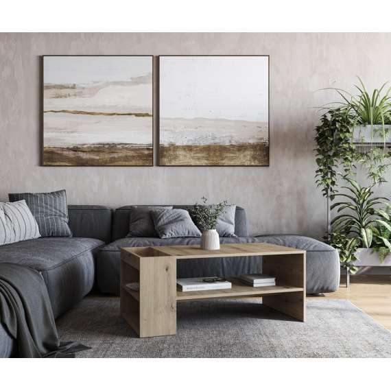 Sofabord MURCIA - 100x55 cm - eik artisan