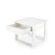 Sofabord NEA - 60x60 cm - hvit matt - skuff