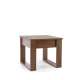 Sofabord NEA - 60x60 cm - valnøtt - skuff