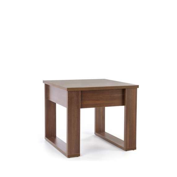 Sofabord NEA - 60x60 cm - valnøtt - skuff
