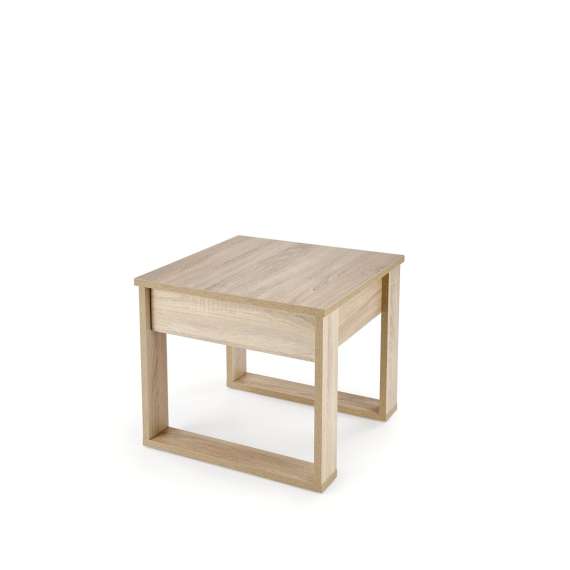Sofabord NEA - 60x60 cm - eik sonoma - skuff