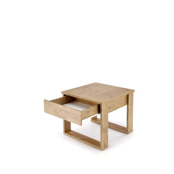 Sofabord NEA - 60x60 cm - eik wotan - skuff