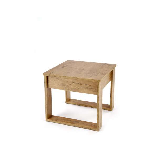 Sofabord NEA - 60x60 cm - eik wotan - skuff