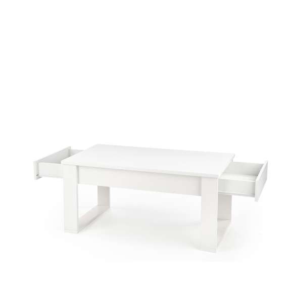Sofabord NEA - 100x60 cm - hvit matt - 2 skuffer