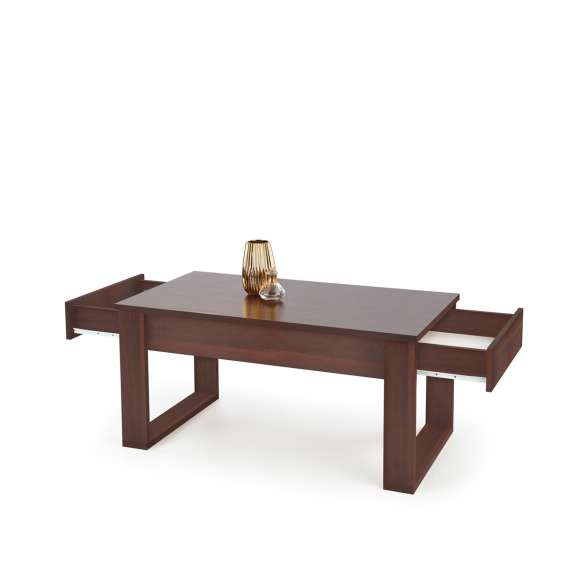 Sofabord NEA - 100x60 cm - valnøtt - 2 skuffer