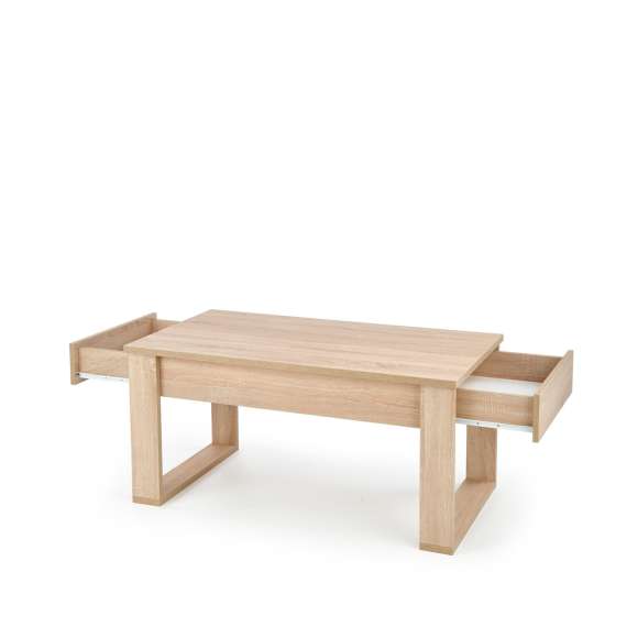 Sofabord NEA - 100x60 cm - eik sonoma - 2 skuffer