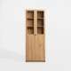 Reol Ted 75x205 cm - eik - 2 dører