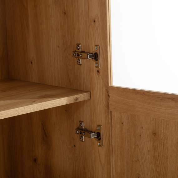 Reol Ted 75x205 cm - eik - 2 dører