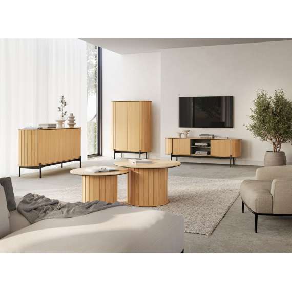 Spisebord Rotto ø120 cm - eik - rundt bord