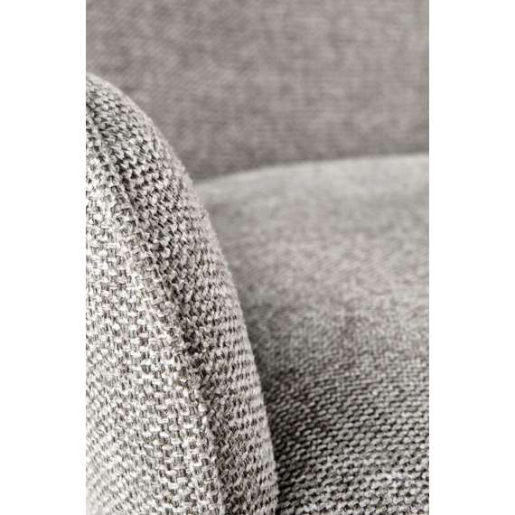 Stol MALIA - grå - sorte ben