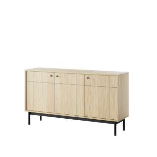 Skjenk Japandi 154x84 cm - eik - 3 dører