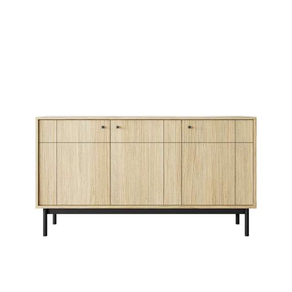 Skjenk Japandi 154x84 cm - eik - 3 dører