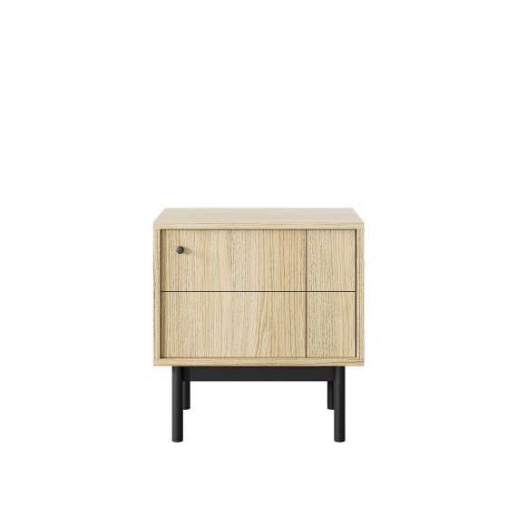 Nattbord Japandi 54x57 cm - eik - 1 dør