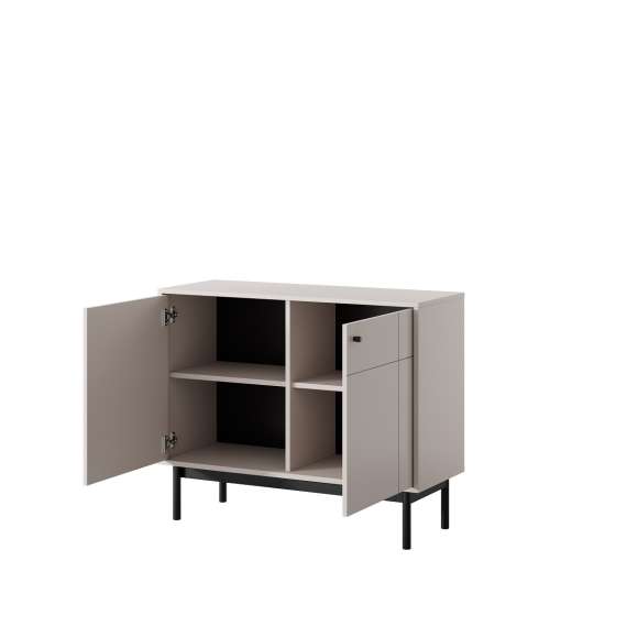 Skjenk Japandi 104x84 cm - cashmere - 2 dører