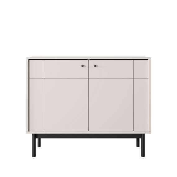 Skjenk Japandi 104x84 cm - cashmere - 2 dører