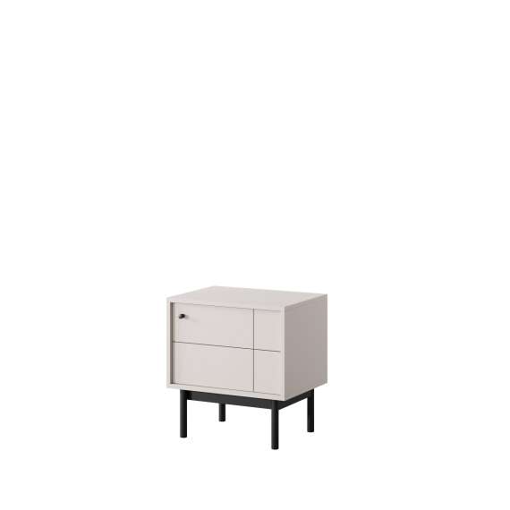 Nattbord Japandi 54x57 cm - cashmere - 1 dør