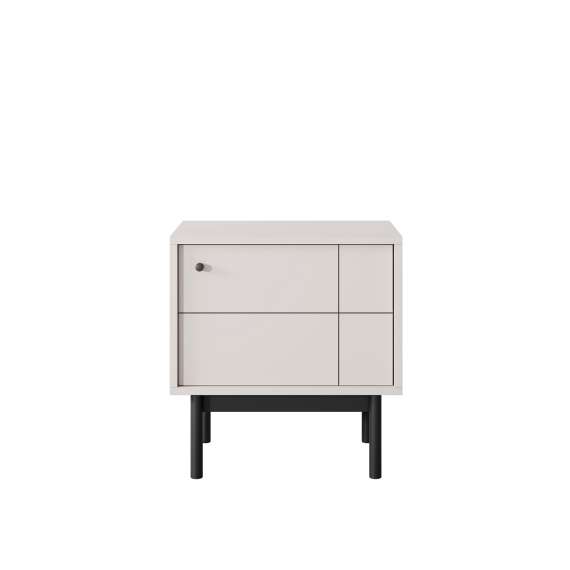 Nattbord Japandi 54x57 cm - cashmere - 1 dør