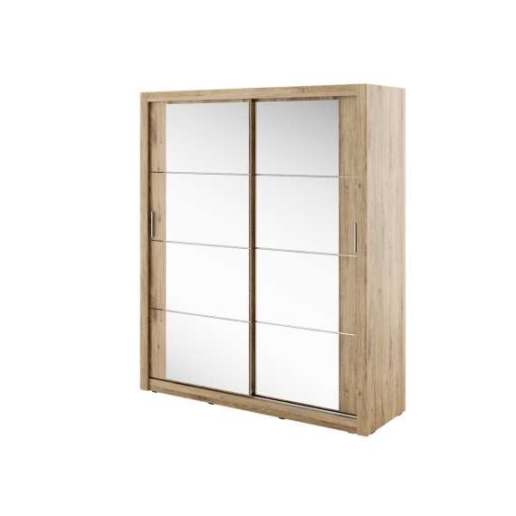 Garderobeskap Arti 180x215 cm - eik shetland