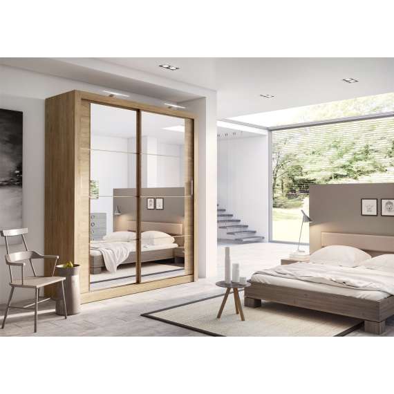 Garderobeskap Arti 180x215 cm - eik shetland