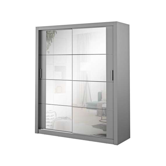 Garderobeskap Arti 180x215 cm - grå