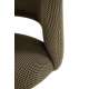 Stol ACROM - oliven - svingbar - svart bein