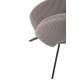 Stol ACROM - grå - svingbar - svart bein