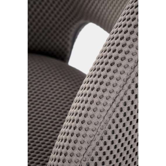 Stol ACROM - grå - svingbar - svart bein