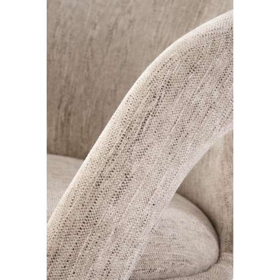 Stol AGARA - beige - svingbar - svart bein