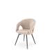 Stol AGARA - beige - svingbar - svart bein