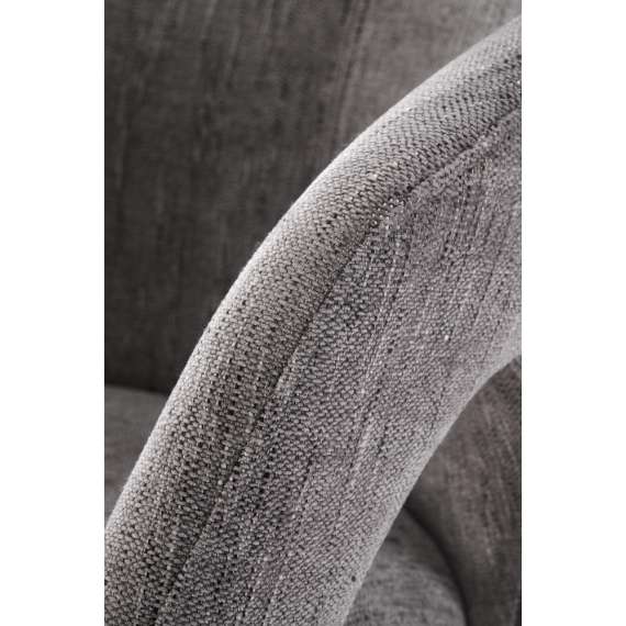 Stol AGARA - grå - svingbar - svart bein