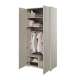 Garderobe Teen Flex 101x218 cm - Grå - 2 dører