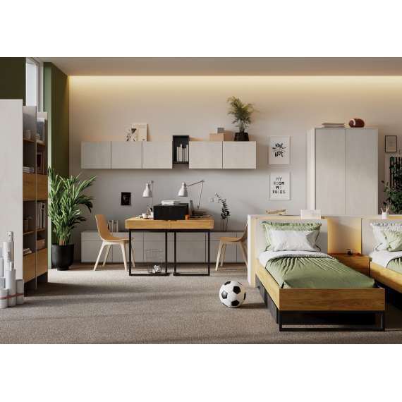 Veggskap Teen Flex 102 cm - Eikefinish