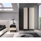 Garderobeskap FRESH 90x200 - cashmere + svart matt - 2 dører