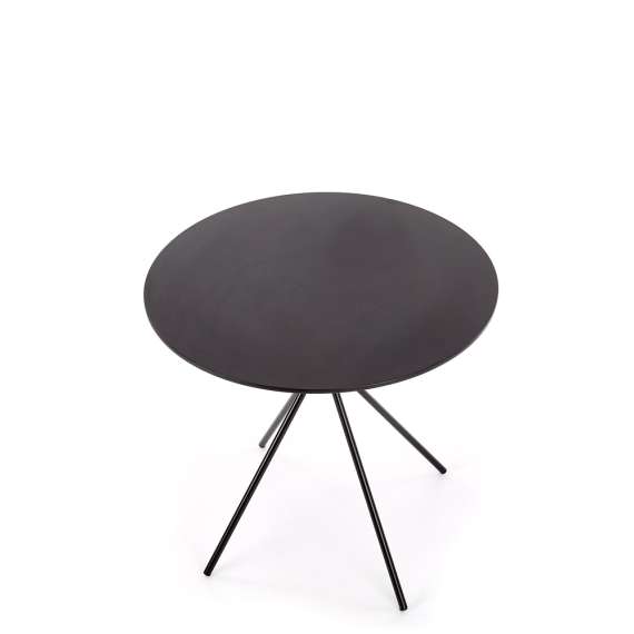 Spisebord Fondi - Ø80 cm - svart - metall ben