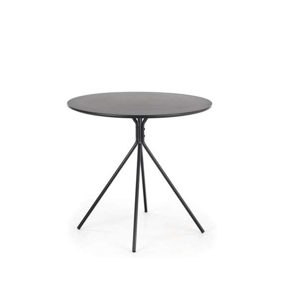 Spisebord Fondi - Ø80 cm - svart - metall ben