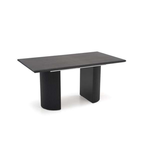 Spisebord Bolero 160-250 cm - svart  - eikefinér