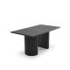 Spisebord Bolero 160-250 cm - svart  - eikefinér