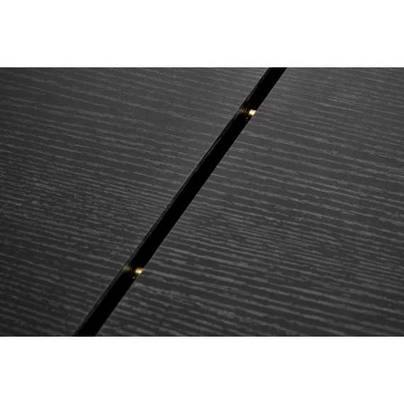 Spisebord Bolero 160-250 cm - svart  - eikefinér