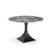 Spisebord Manuel Ø120 cm - sort marmor - sort ben