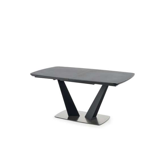 Spisebord Fangor 160-220 cm - mørk grå - sort