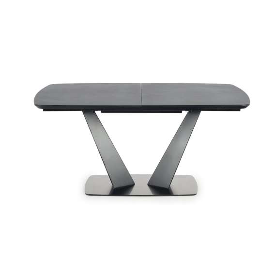 Spisebord Fangor 160-220 cm - mørk grå - sort